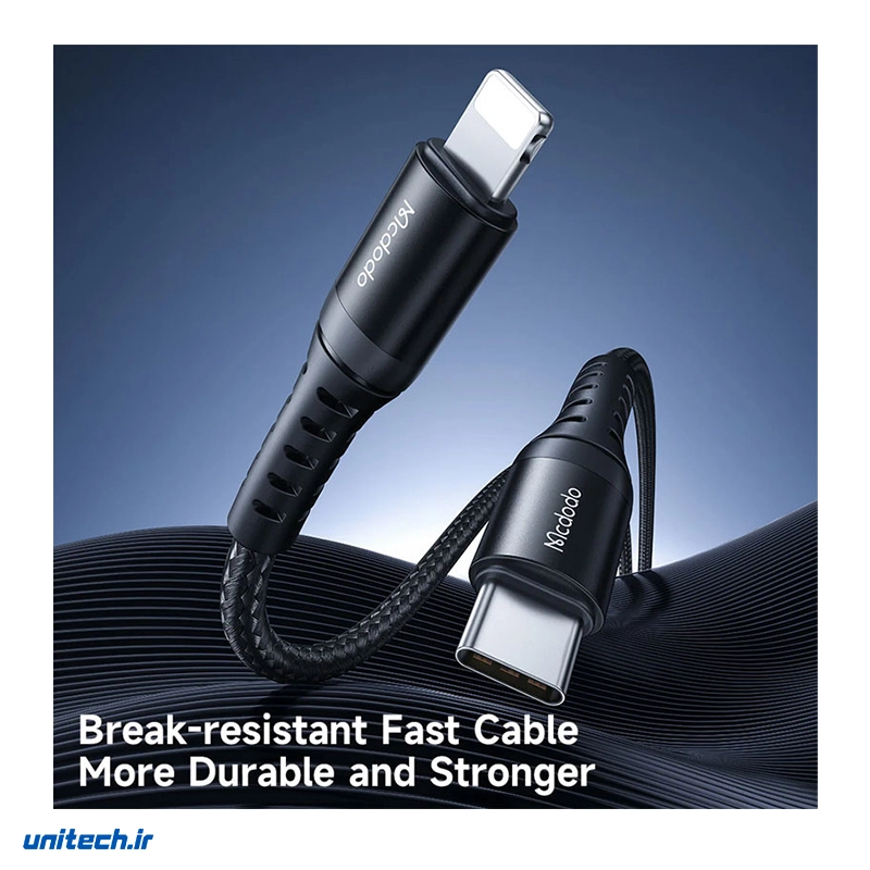 کابل تایپ سی به لایتنینگ فست شارژ 36 وات مک دودو CA563 طول 1 متر6